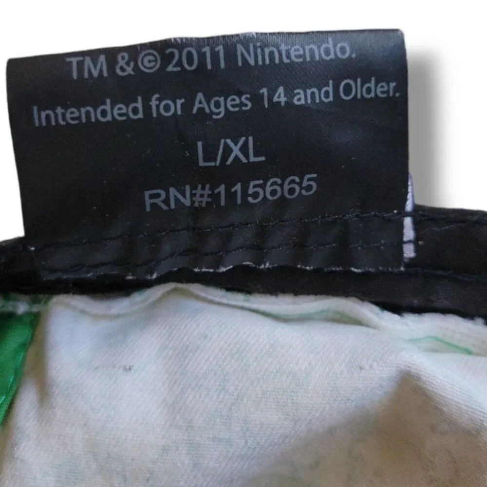 Nintendo Super Mario Hat Size Large XL L/XL Embroidery 1-UP Mushroom Get A Life